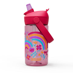 Thrive Flip Straw Kids 400ml Rainbow Floral - Image 1