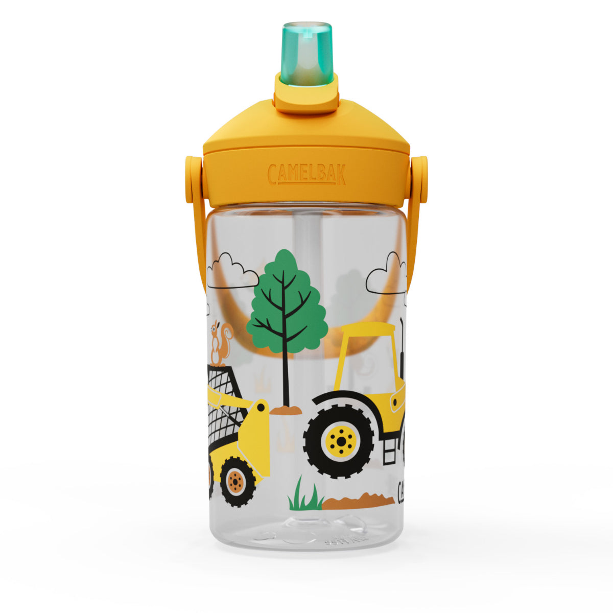 Thrive Flip Straw Kids 400ml Tractors and Trees - Image 2