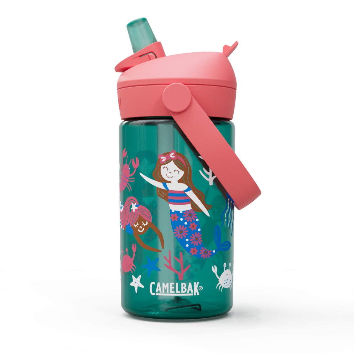 Thrive Flip Straw Kids 400ml Mermaid Friends - Image 1